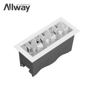 Allway Commercial New Hot Sale Aluminum Linear Ceiling Recessed Downlight 6W LED Downing Linear Light