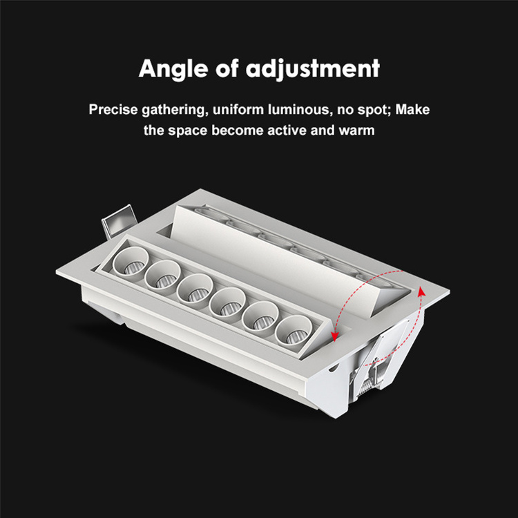 Allway New Arrival SKD Modern Design Indoor Ceiling Led Linear Spot Ceiling Light 20W 40w Led Downlight Housing