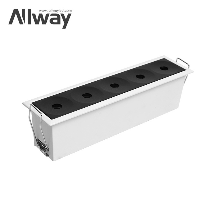 Allway SKD Lighting Hot Spot Square Brightest Recessed Spot Grille Light Indoor Hotel LED Light Down Fixture