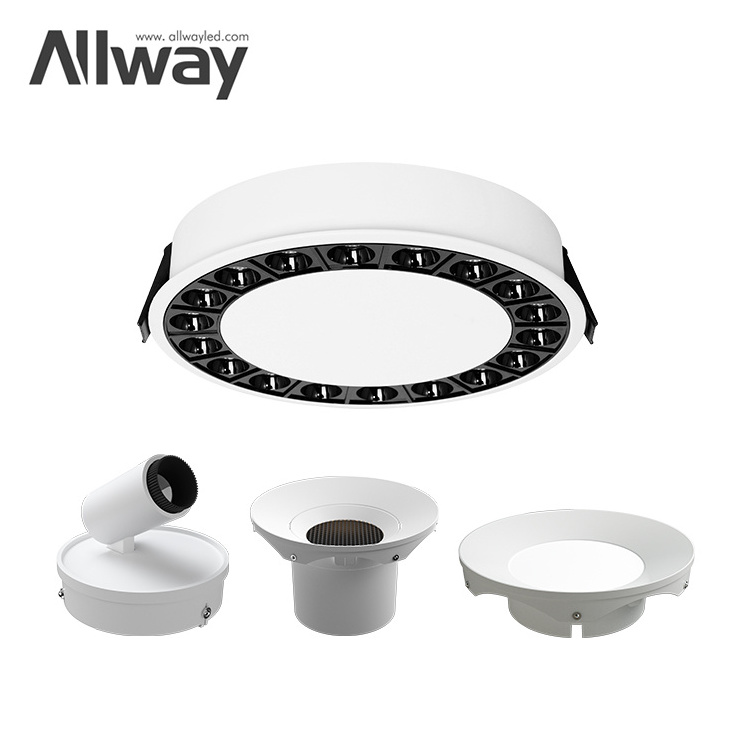 Allway Hot Product Recessed Ceiling 6 inch led Downlight Spot Lamp Frame LED Light Down Housing Fixture