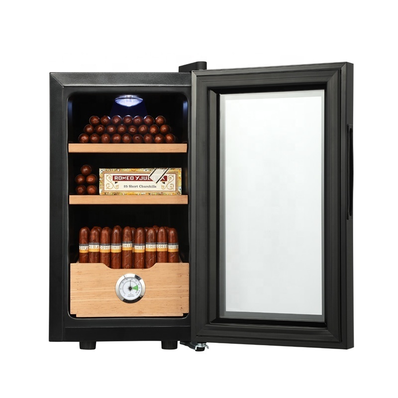 23L/25L/46L/48L 400 Wall Mounted Cedar Wooden Electronic Cigar Humidor With Lid Lock