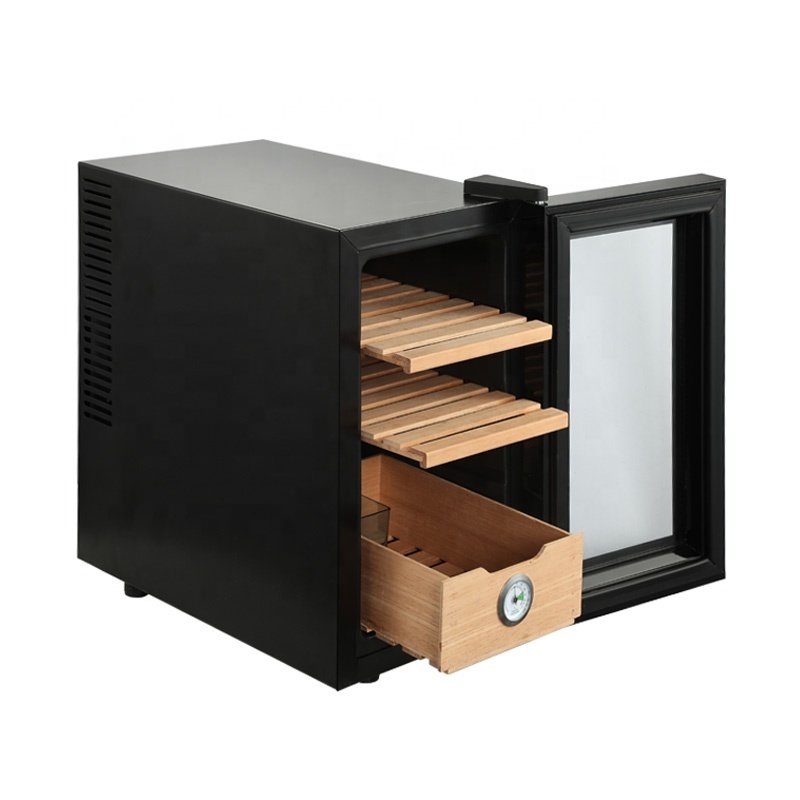 23L/25L/46L/48L 400 Wall Mounted Cedar Wooden Electronic Cigar Humidor With Lid Lock