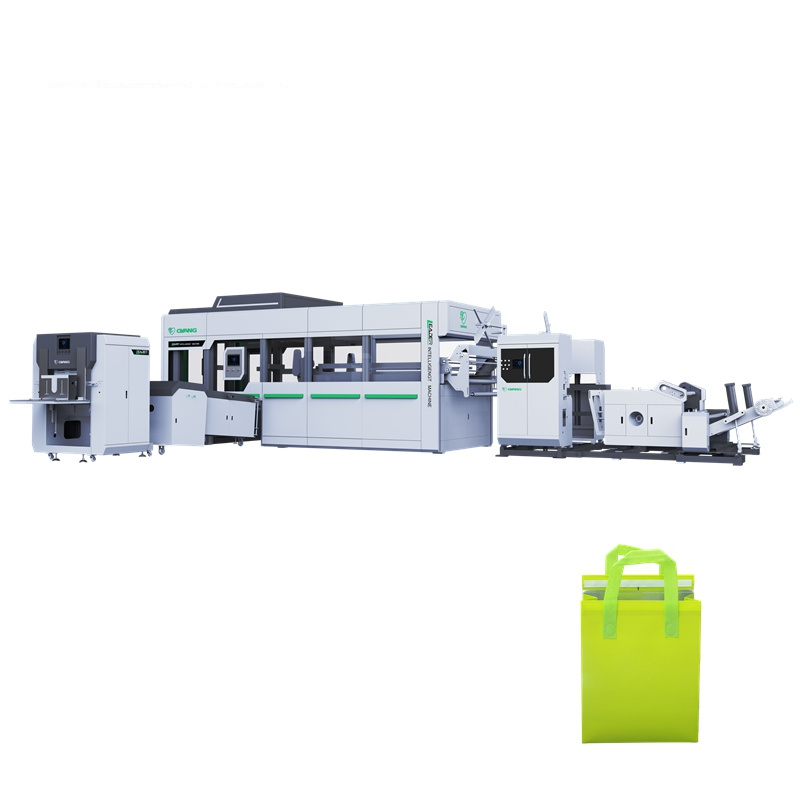 Leader 16 Generation Top Quality High Speed Nonwoven Delivery Cooler Food Bag Making Machine PP Nonwoven Fabric