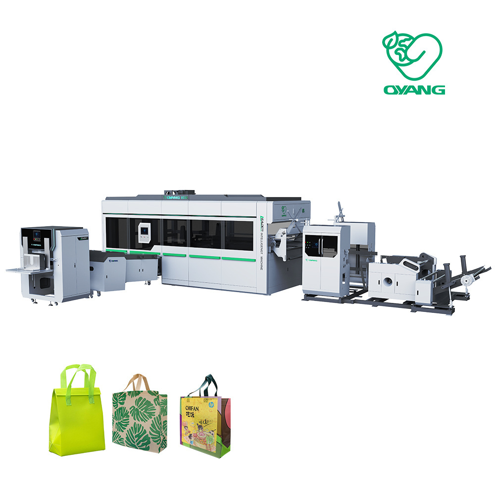 Oyang Newest Leader PP Non Woven Box Shopping Bag Making Machine With Handle Online