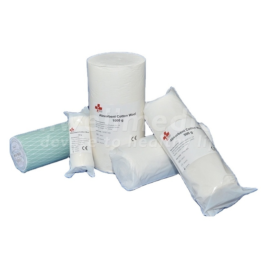 Absorbent cotton roll cotton wool  medical use