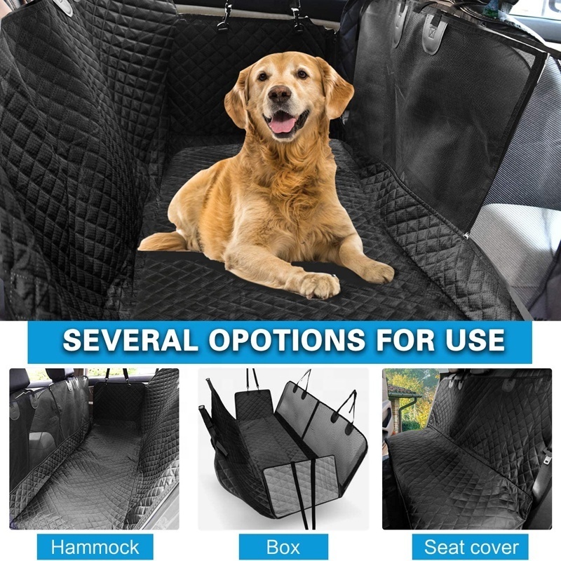 Travel Waterproof 600D Oxford Scratch Proof Dog Seat Cover Pet Car Hammock Protector