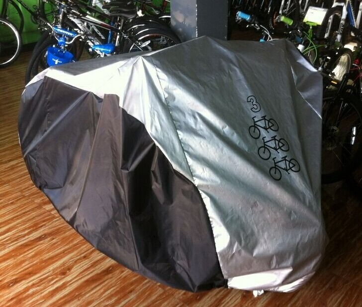 Light Weight Nylon Rip Stop Waterproof Bike Bicycle  Rain Cover Cycle Covers For Covering 3 Bikes