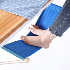 Portable Prevents Stiffness Under Desk Footrest Airplane Foot Hammock