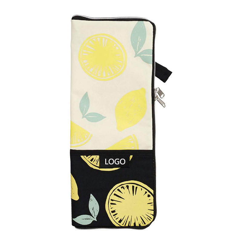 Customized Folding Waterproof Outdoor Beach Print Water Absorption Microfiber Sun Umbrella Storage Pouch Umbrella Cover