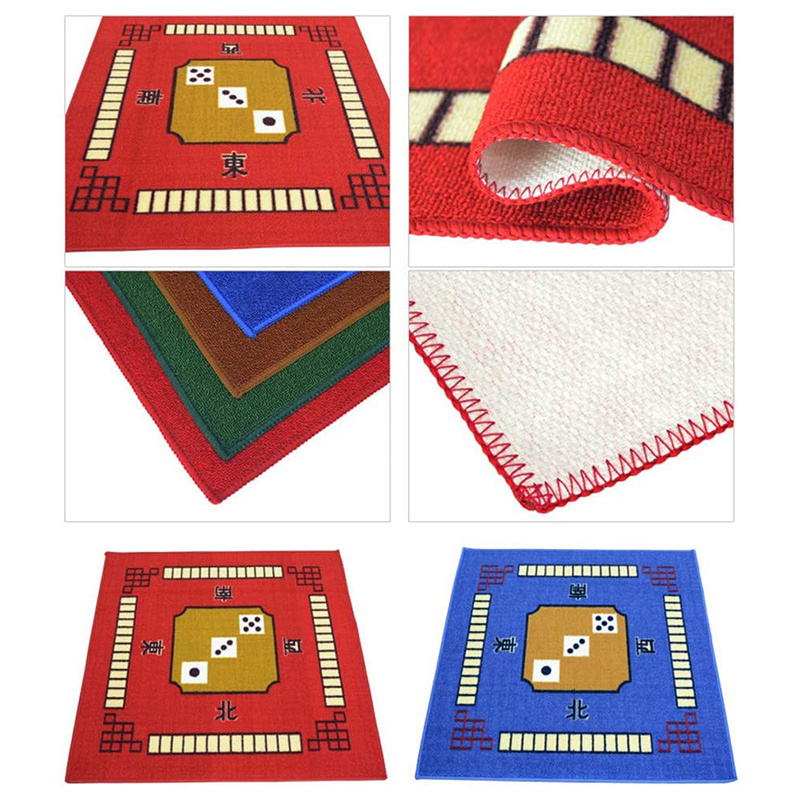 Custom Universal Slip Resistant Paigow Poker Dominos Card Play Table Cover Gaming Mahjong Mat