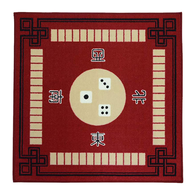 Custom Universal Slip Resistant Paigow Poker Dominos Card Play Table Cover Gaming Mahjong Mat