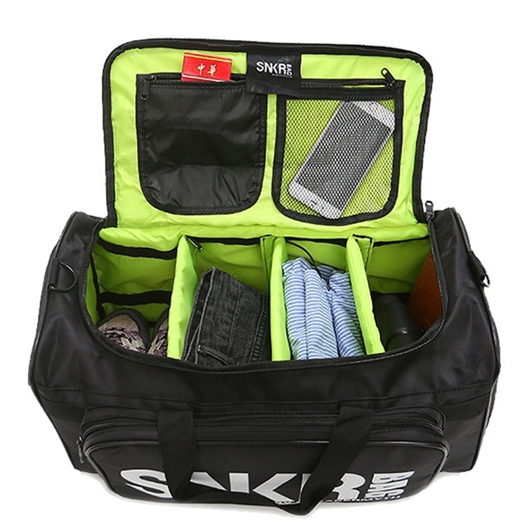 custom portable duffle gym sports sneaker Bags mens travel gym duffel bag with shoes compartment