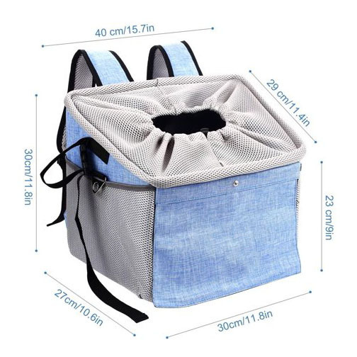 Custom Bike Front Handlebar Dog Cat Travel Storage Carrier Backpacks Bag Bicycle Pet Basket