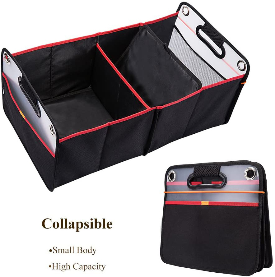 Portable Collapsible Auto Trunk Storage Box Foldable Container Suv Car Boot Organizer