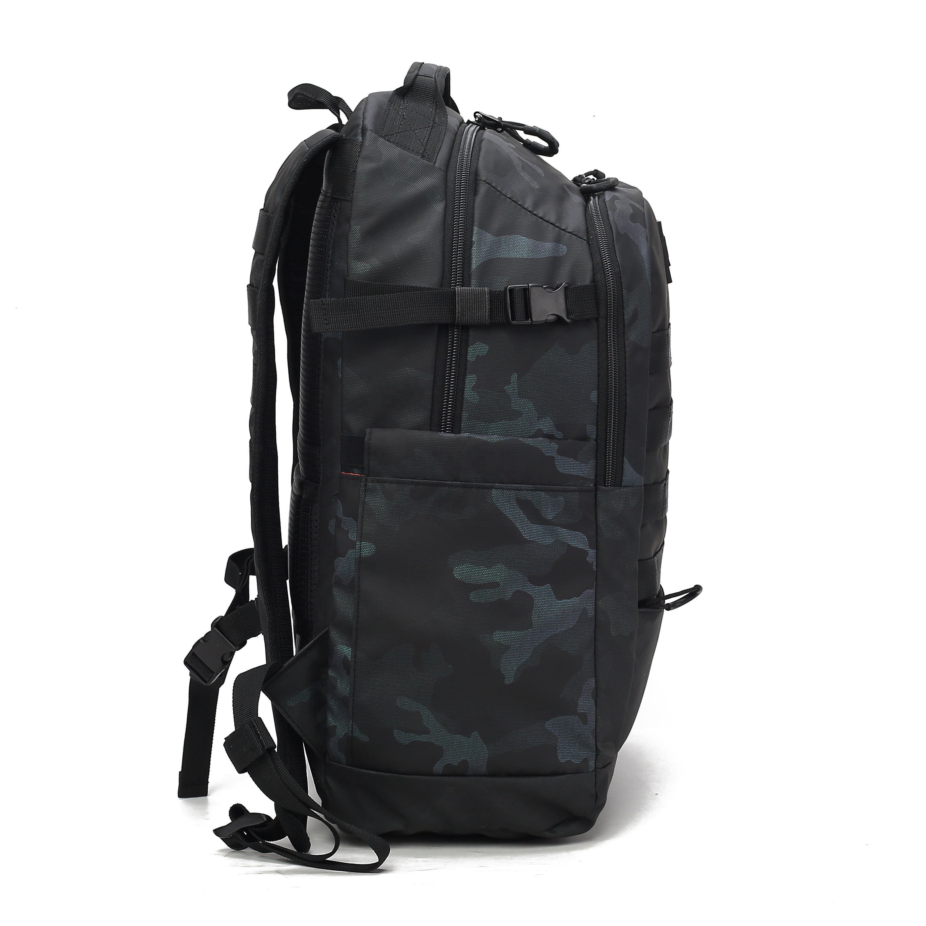 High Quality Travel Outdoor Camo Camping Backpack Low MOQ Custom Logo Waterproof Oxford Hiking Mountain Camouflage Interior Bags