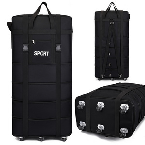 Air cargo shipping bag 2023 new arrivals extensible super large capacity folding storage bags with wheels luggage travel bags