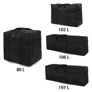 Customized extra size storage duffle bag cargo shipping moving packable handbag waterproof oxford foldable luggage travel bags