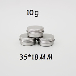 In Stock Empty Aluminum Jar Metal tin can round Candy Tins Cosmetic candle Packaging box round aluminum containers snap lid tin