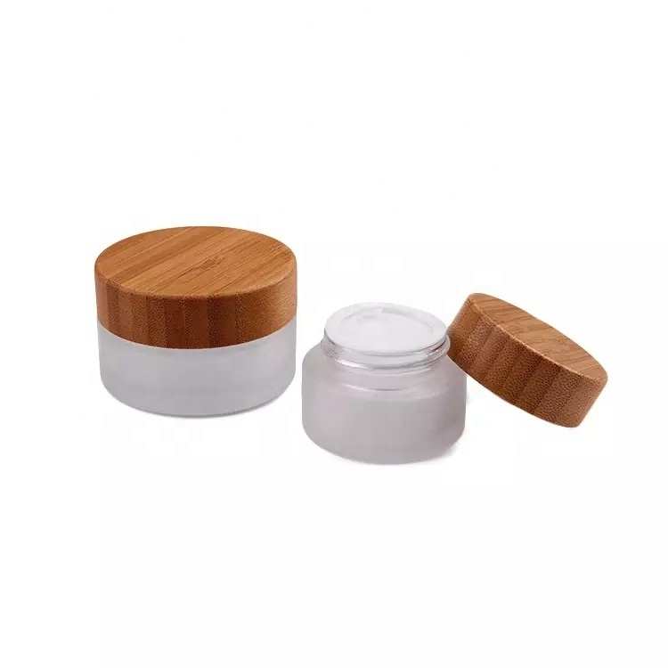 6 Oz High Glass Storage Jars With Bamboo Lids Cork Stopper Food Safe