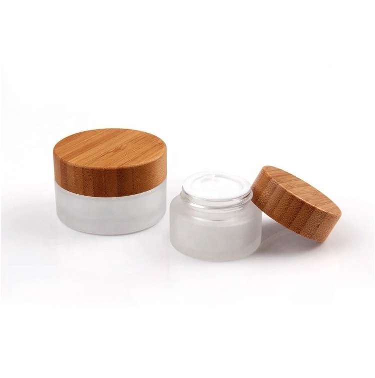 6 Oz High Glass Storage Jars With Bamboo Lids Cork Stopper Food Safe