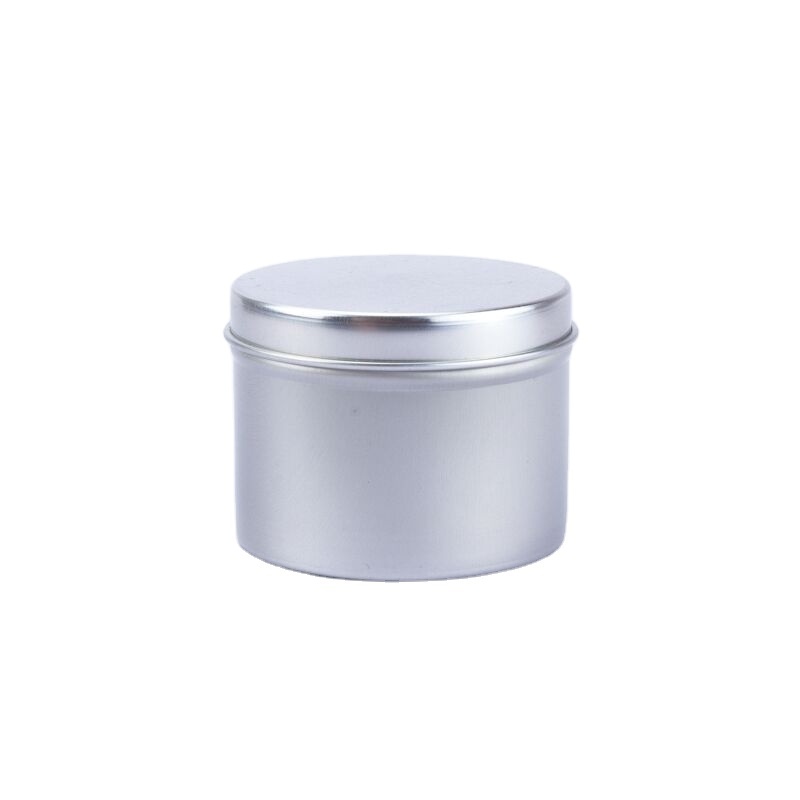 In Stock Empty Aluminum Jar Metal tin can round Candy Tins Cosmetic candle Packaging box round aluminum containers snap lid tin