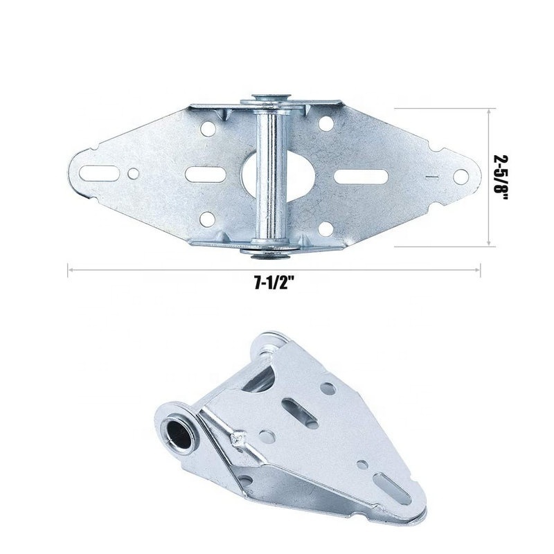 Garage Door #1 Hinge Inside Deadlock and Handle Kit with Galvanized  Residential Light Commercial Garage Door Replacement