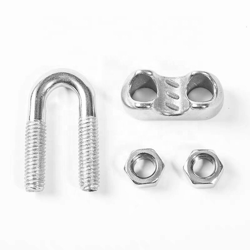 Wire Rope Cable Clip Clamp, 304 Stainless Steel U Bolt Saddle Fastener