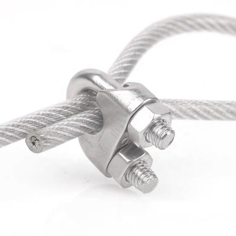 Wire Rope Cable Clip Clamp, 304 Stainless Steel U Bolt Saddle Fastener