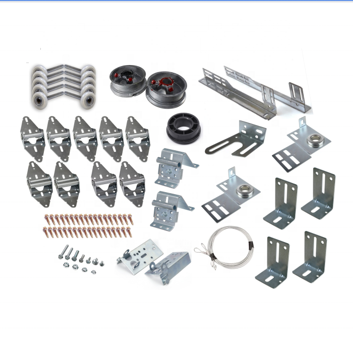 Garage Door Parts hardware box Roller/Hinge/Wire Rope/Top Bracket Hardware Tune Up Kit for 7' Height Doors