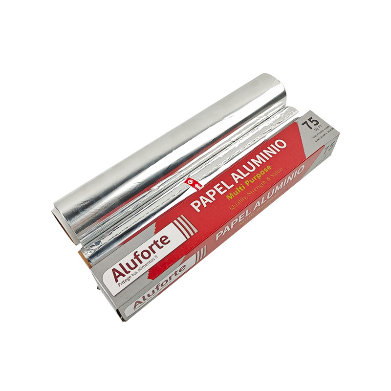 High Temperature Resistant Food Grade Aluminum Foil Roll 8011 Recyclable Foil Papel Aluminio