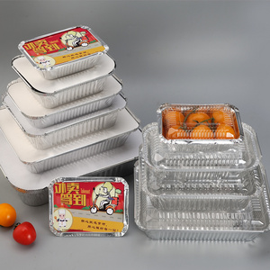 Eco Friendly Recyclable Food Packaging Foil Dish Boxes Popular Models 450Ml Aluminum Foil Container With Factory Price