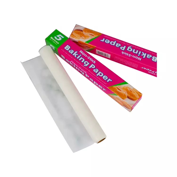 High quality greaseproof unbleached double side silicone coated paper roll custom cooking parchment baking paper