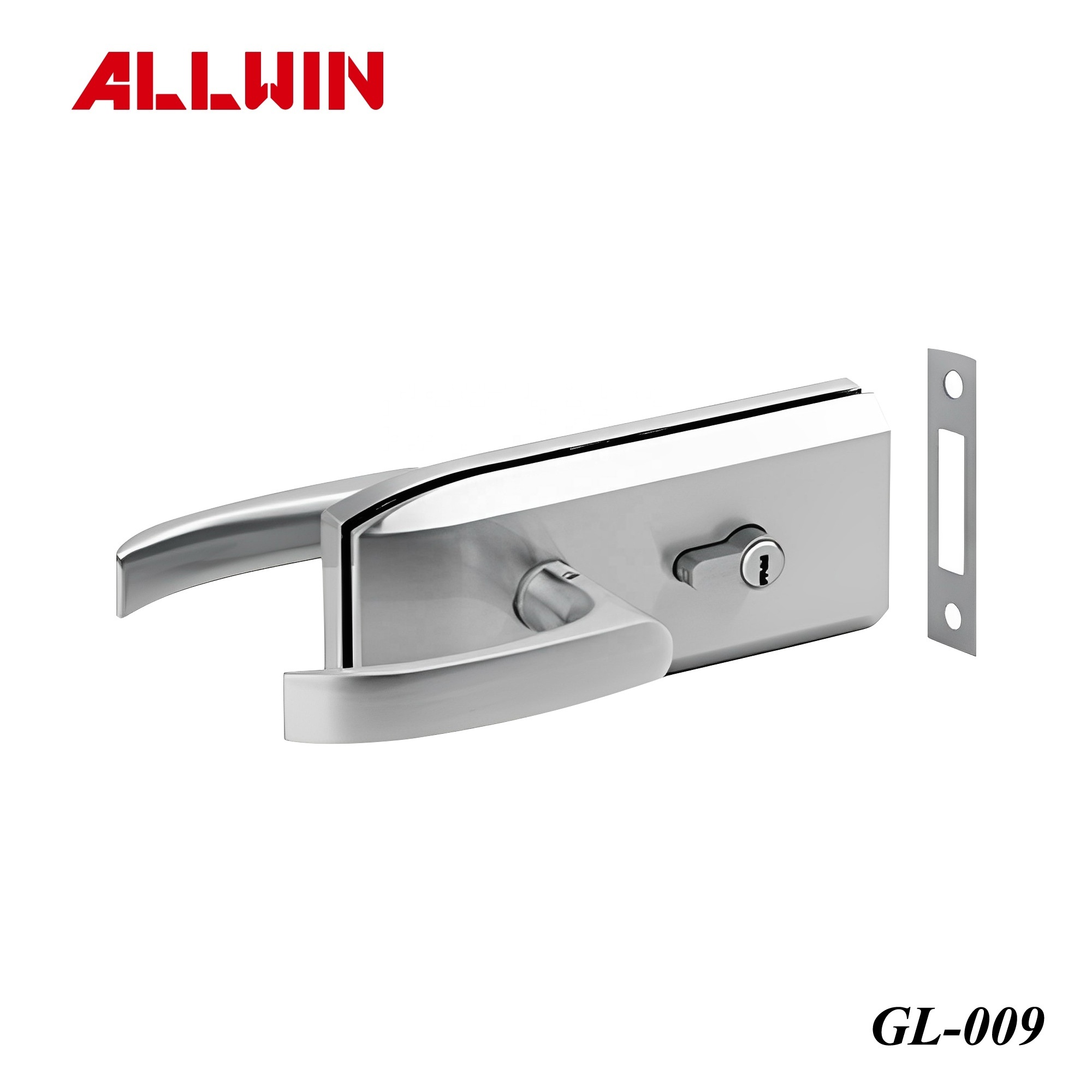 Double Lever Glass Door Lock With Latch