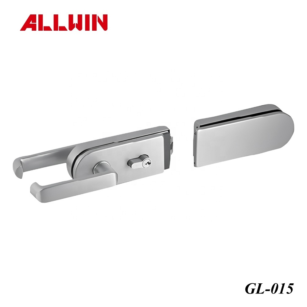 Double Lever Glass Door Lock With Latch