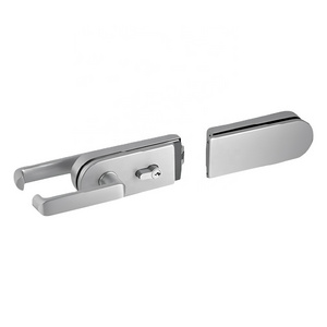 Frameless Office Glass Door Lock Double Side Key Door Lock