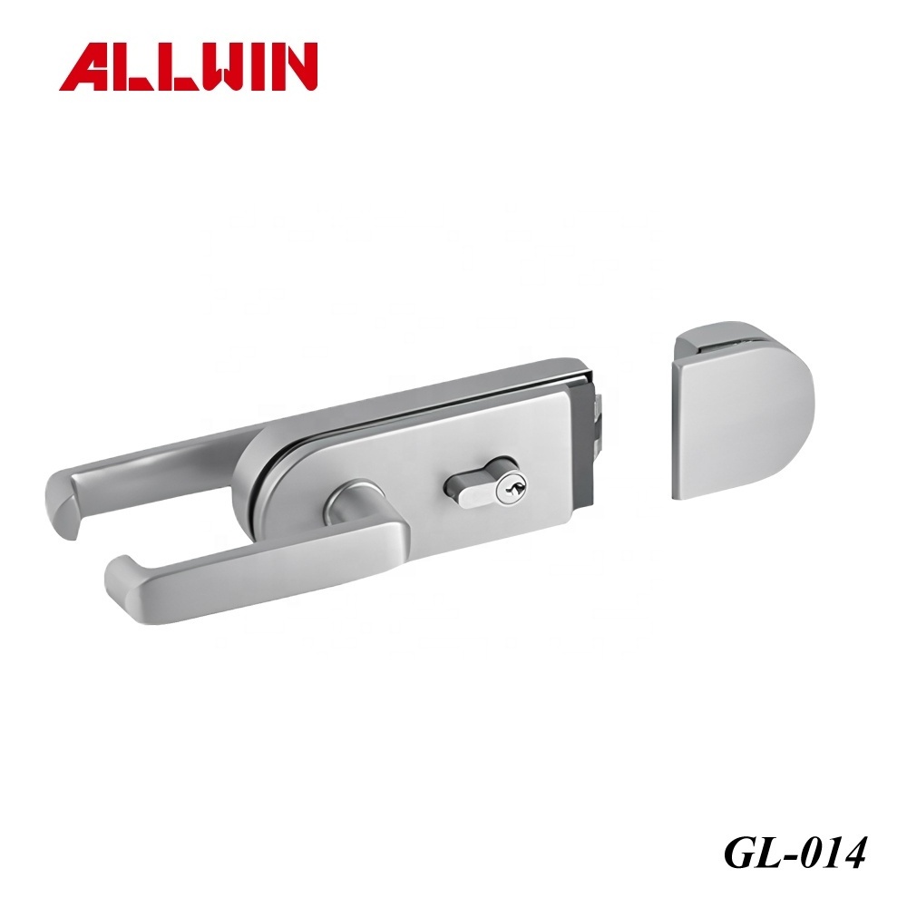 Frameless Office Glass Door Lock Double Side Key Door Lock