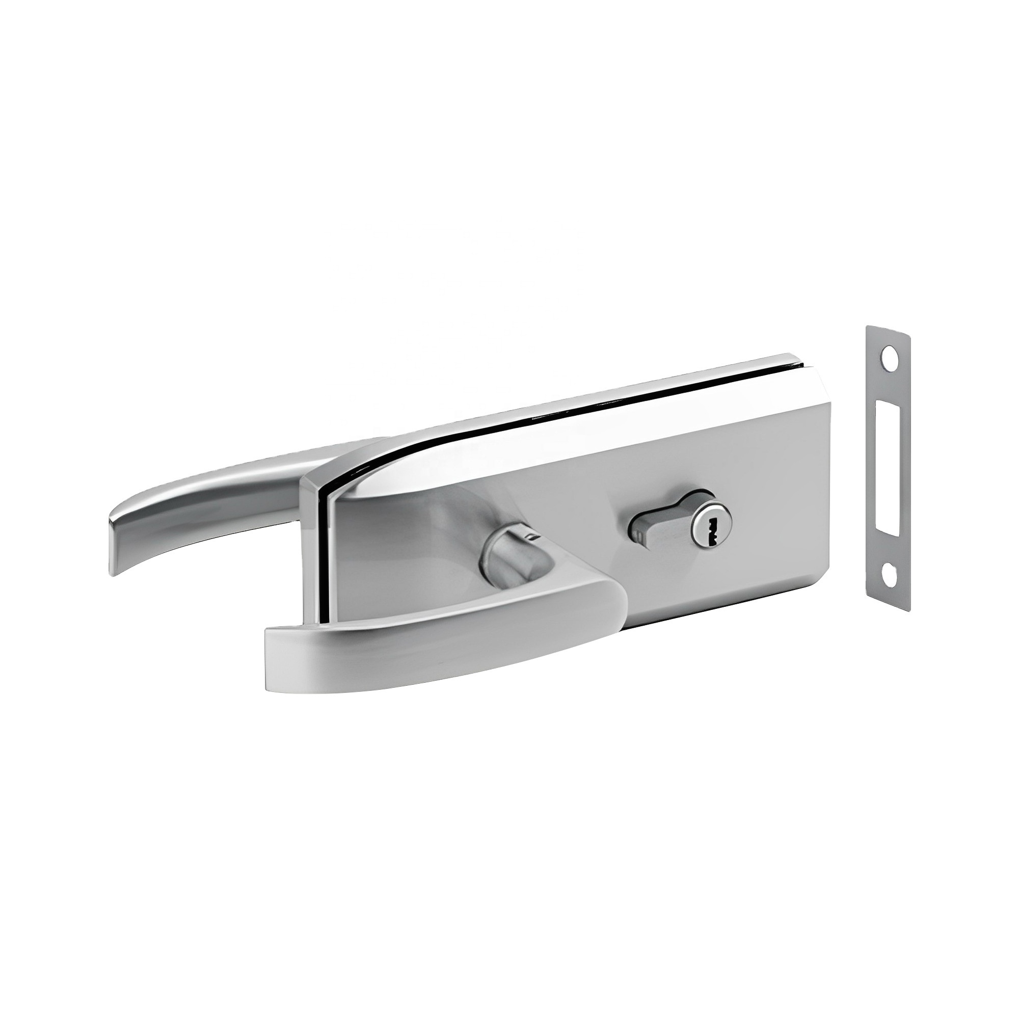 Double Side Lever Handle Glass Door Lock