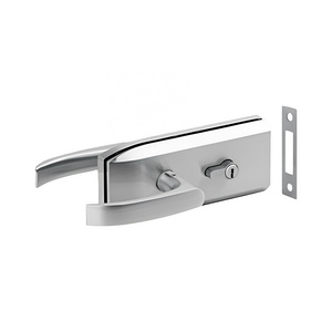 Double Side Lever Handle Glass Door Lock