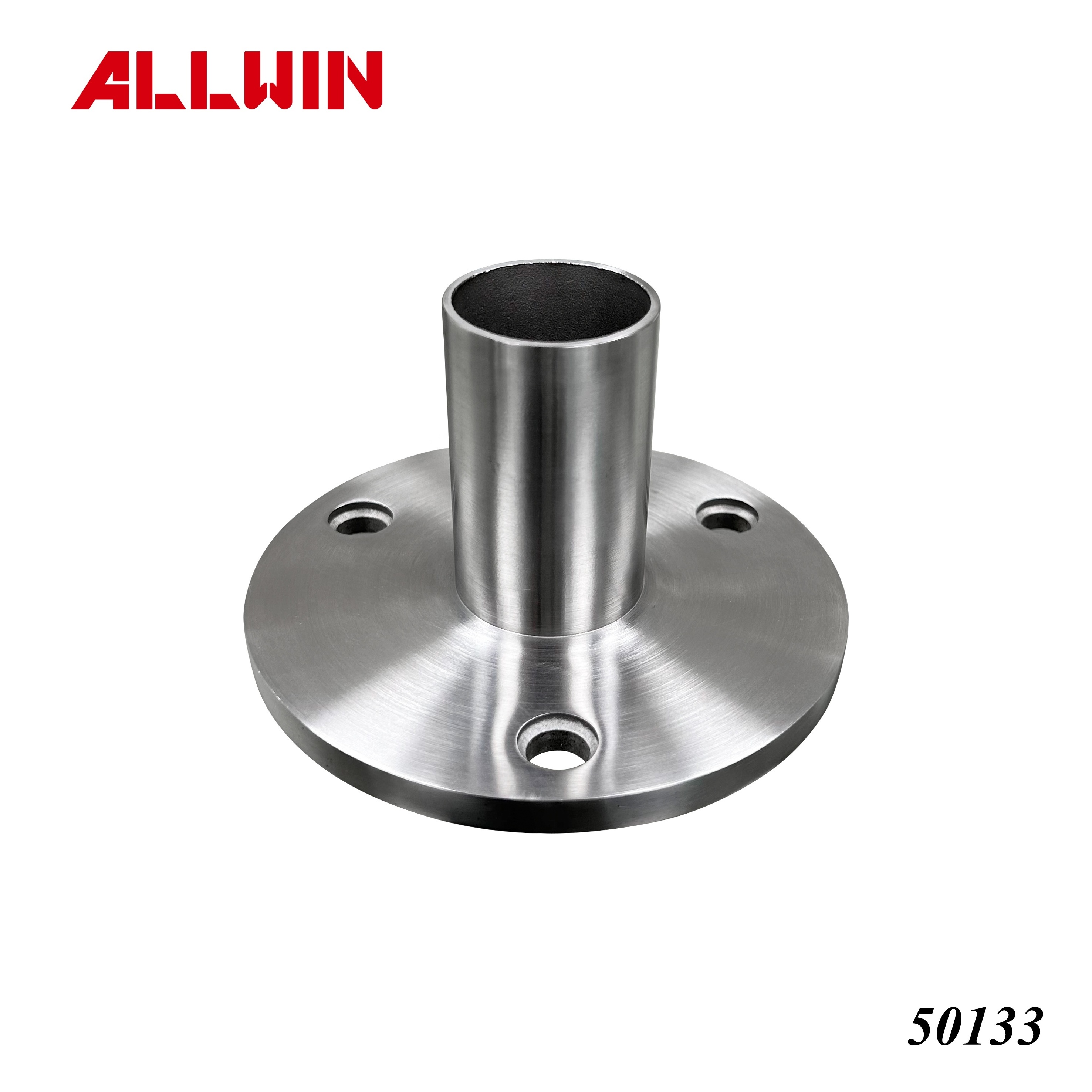 Stainless Steel Adjustable Handrail Wall Pipe Tube Flanges End Cap