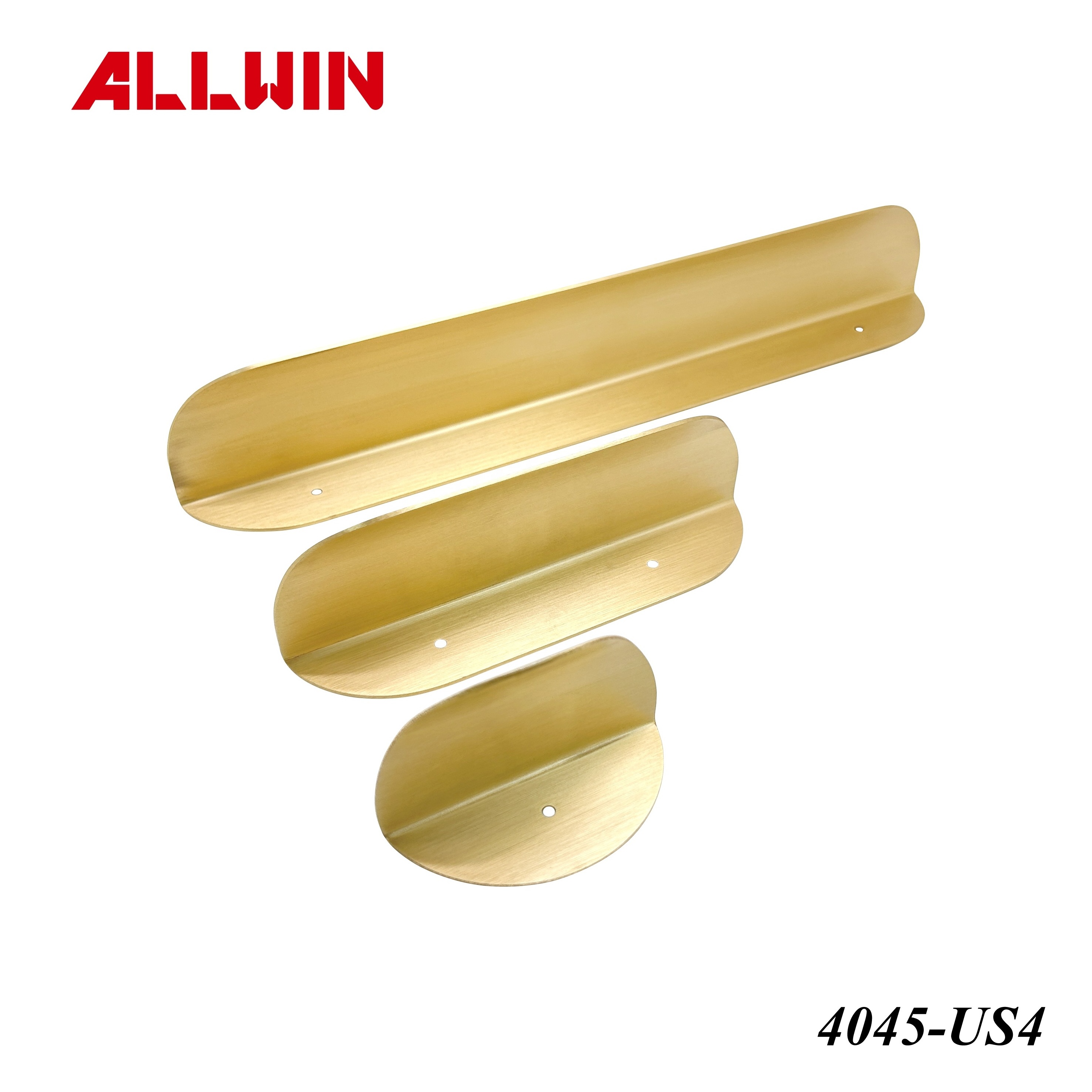 OEM Modern Brushed Brass Solid Brass Cabinet Door Pull Handle Kitchen Cupboard Furniture Handle