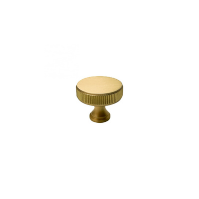 Gold Knurled Modern Cabinet Drawer Knobs Brass Cabinet Furniture Handles Knobs