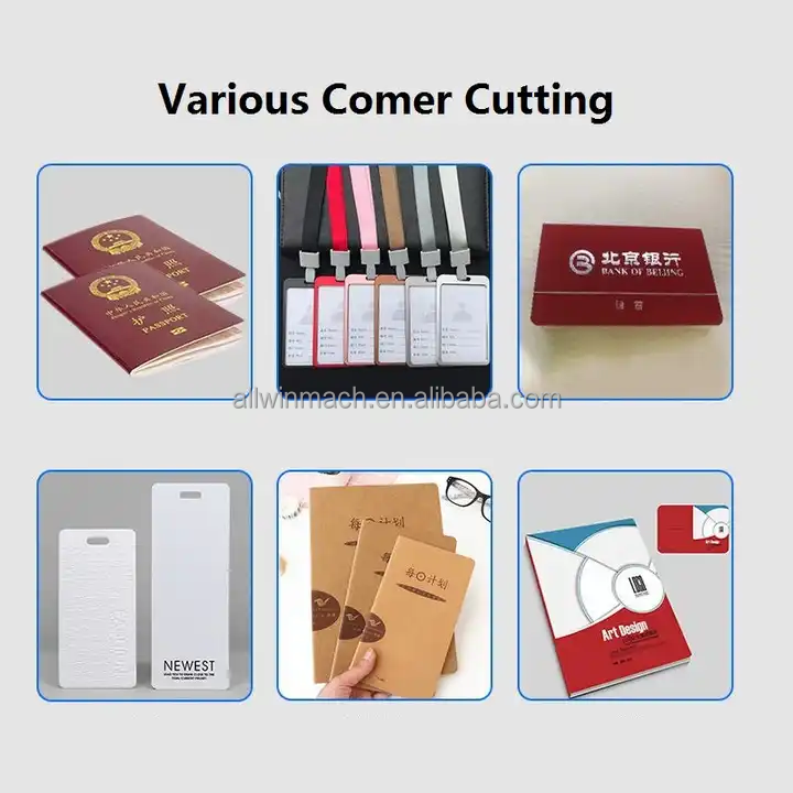 Electric Round Corner PVC business card round corner paper Cutter with 5 size blades