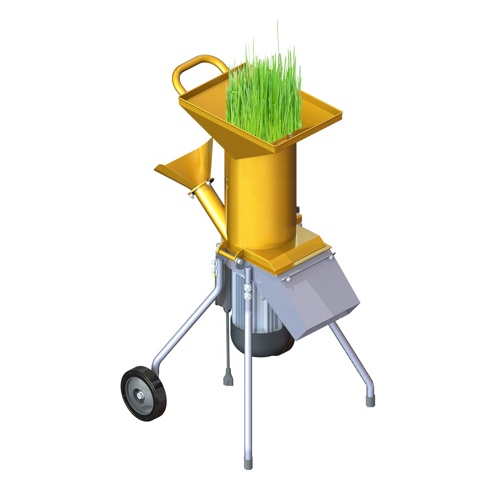 High Quality Garden Leaf Mulcher Shredder with 2pcs V Blades for Grass Leaves Shredding