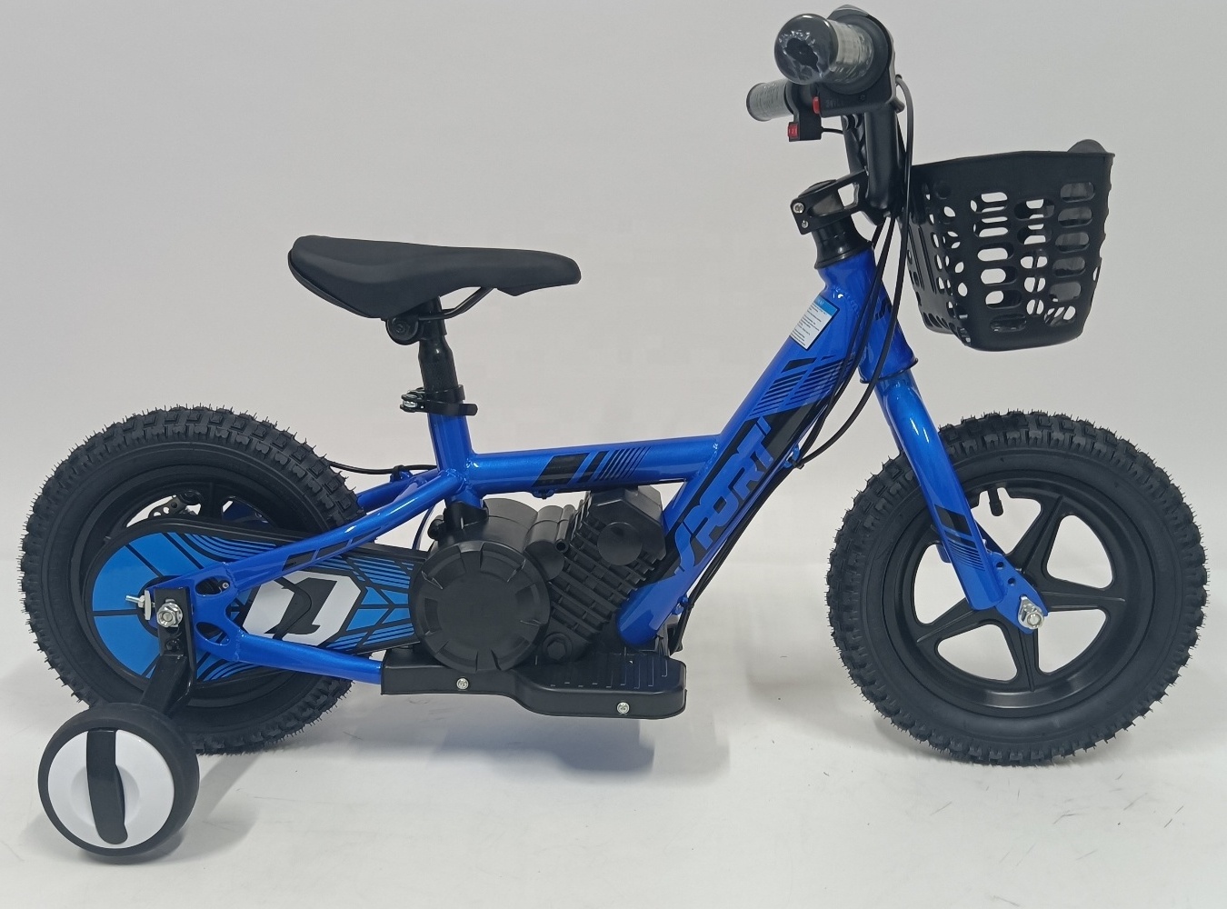 OEM ODM Nice Quality 80W 2 Wheels Fat Tire 12 Inch 16 Inch Electric Kids Bike Motorcycle Children