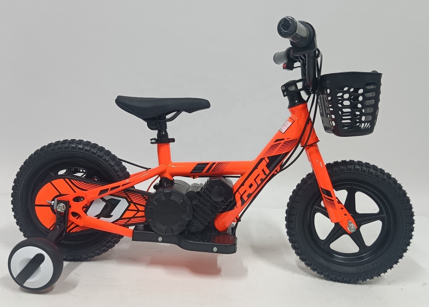 OEM ODM Nice Quality 80W 2 Wheels Fat Tire 12 Inch 16 Inch Electric Kids Bike Motorcycle Children