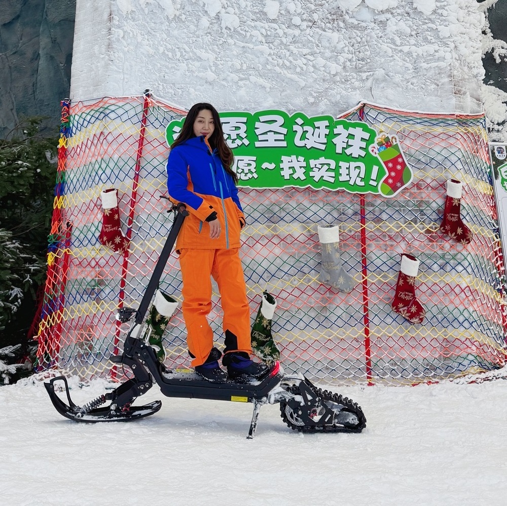 G63 DIY 1800W Motor electric snow sled ski scooter electric snow sled ski scooter 30Ah waterproof quick release motor cable