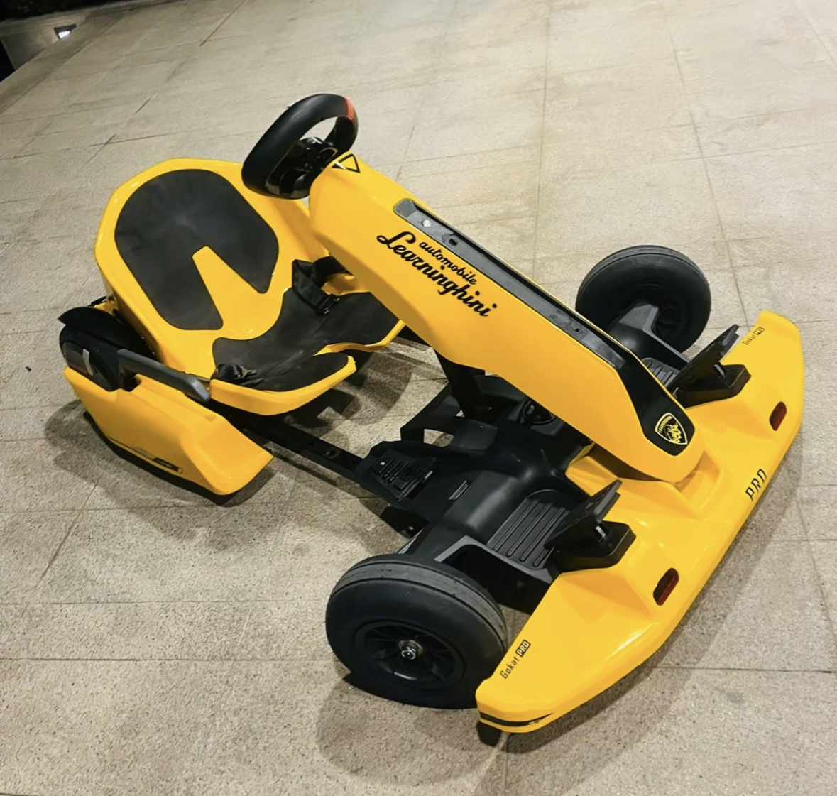 Yellow 4800W Lamborghini go-kart adult customized version intelligent electric motion sensing car go karts for adults