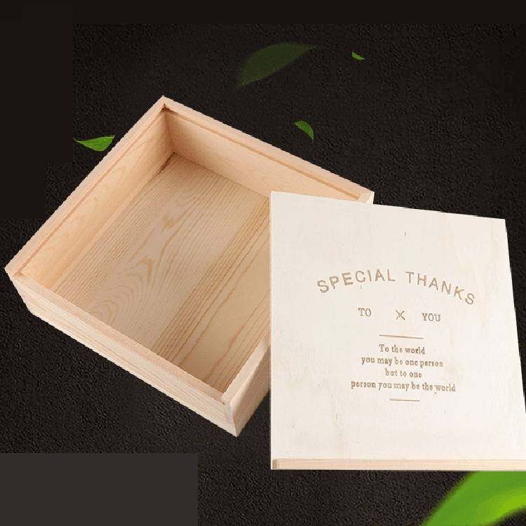 Biodegradable Wooden Restaurant Takeaway  box  Food Container Packaging Baker cake wood box