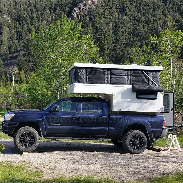 2023 Ford ranger aluminum demountable popup truck camper shell 4x4 rv pick up slide on ute camper flatbed truck campers