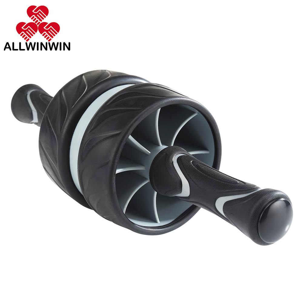 ALLWINWIN ABW19 Ab Wheel - Wide Roller Arm Portable Trainer Travel